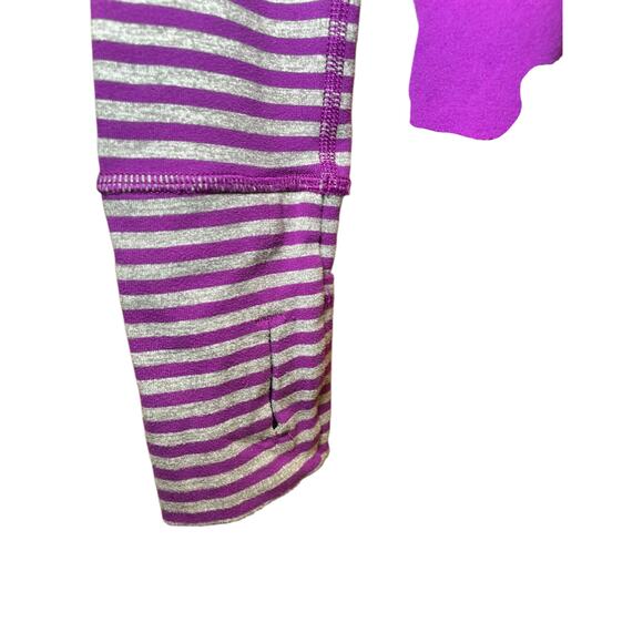 ivivva Athletica Girl 14 Pullover 1/4 Zip Athletic Jacket Running Purple & Grey - Picture 3 of 12